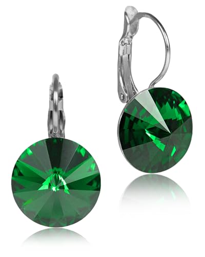 LUISIA® Ohrringe Rivoli mit Kristallen von Swarovski® (14 mm, Majestic Green) von LUISIA