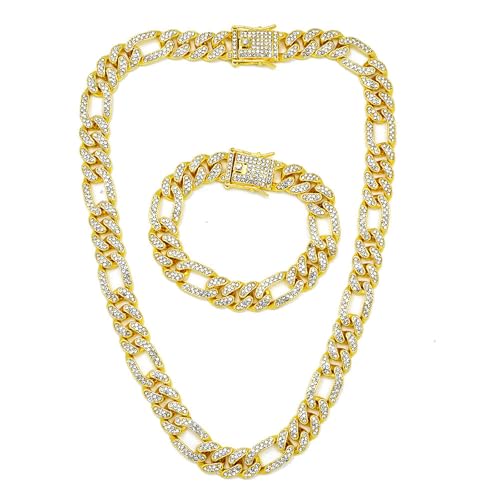 Gliederketten-Set für Herren, Strass-Schmuck, modische Halskette und Legierungsstruktur, Geschenk für Modebegeisterte, Partyschmuck, G, Wie beschrieben, Wie beschrieben Gliederketten-Set für Herren, Strass-Schmuck, modische Halskette und Legierungsstruktur, Geschenk für Modebegeisterte, Partyschmuck, G, Wie beschrieben, Wie beschrieben von LUJIAXI