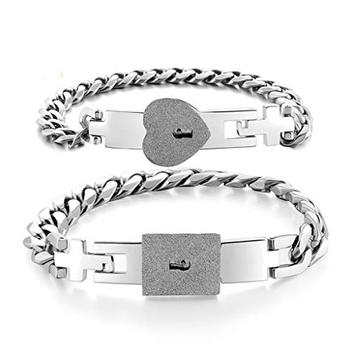 LUJIAXI 2 Stück/Set Passende Armbänder Paare Liebhaber Herz für Edelstahl Armreif B Stanzformen Scrapbooking Staaten, Einheitsgröße, Wie beschrieben LUJIAXI 2 Stück/Set Passende Armbänder Paare Liebhaber Herz für Edelstahl Armreif B Stanzformen Scrapbooking Staaten, Einheitsgröße, Wie beschrieben von LUJIAXI