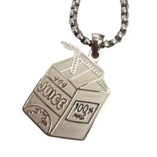 LUJIAXI Einzigartiger Hip-Hop-Anhänger, Halskette, Säfte, Box, Charm, Pullover, Kette, handgefertigter Schmuck, für Männer und Frauen, Kulturbegeisterte LUJIAXI Einzigartiger Hip-Hop-Anhänger, Halskette, Säfte, Box, Charm, Pullover, Kette, handgefertigter Schmuck, für Männer und Frauen, Kulturbegeisterte von LUJIAXI