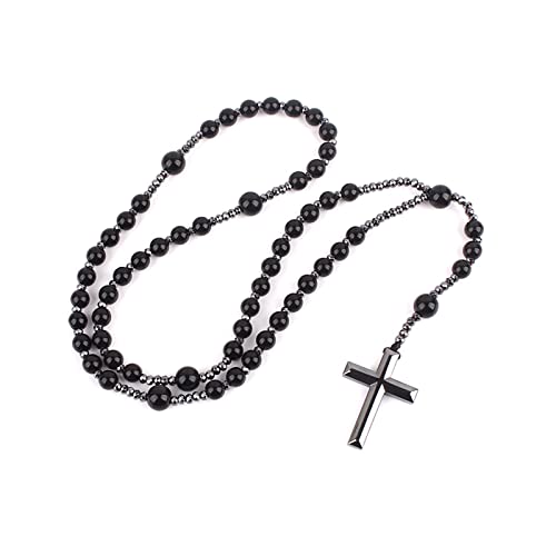 LUJIAXI Katholischer Rosenkranz für Kreuz Anhänger Rosenkranz Gebet Häma Halskette mit Anhänger Amulett für Kreuz Halskette Halsketten LUJIAXI Katholischer Rosenkranz für Kreuz Anhänger Rosenkranz Gebet Häma Halskette mit Anhänger Amulett für Kreuz Halskette Halsketten von LUJIAXI