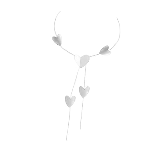 LUJIAXI Lange Halskette, großer runder Herz-Anhänger, Halskette für Damen, einfaches und elegantes Design, Temperament-Schmuck, runder Anhänger, silver, Wie beschrieben, Wie beschrieben LUJIAXI Lange Halskette, großer runder Herz-Anhänger, Halskette für Damen, einfaches und elegantes Design, Temperament-Schmuck, runder Anhänger, silver, Wie beschrieben, Wie beschrieben von LUJIAXI