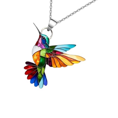 LUJIAXI Zarte Kolibri-Halskette, Anhänger, Ohrringe, multifunktionales Mode-Accessoire, Tropfenohrringe für alltägliche Eleganz, künstlerischer Vogel-Anhänger LUJIAXI Zarte Kolibri-Halskette, Anhänger, Ohrringe, multifunktionales Mode-Accessoire, Tropfenohrringe für alltägliche Eleganz, künstlerischer Vogel-Anhänger von LUJIAXI