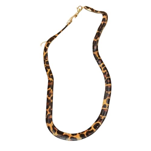 Modische Halskette mit Leopardenmuster, auffälliges Leopardenmuster, Halskette mit geflochtenem Akzent für Mode-Enthusiasten, Freizeitkleidung Modische Halskette mit Leopardenmuster, auffälliges Leopardenmuster, Halskette mit geflochtenem Akzent für Mode-Enthusiasten, Freizeitkleidung von LUJIAXI