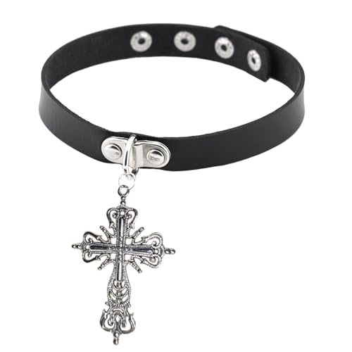 Modische Y2K Leopardenmuster Kreuz Anhänger Halskette Kreuz Anhänger Halskette Halsband Kette für Frauen Mädchen Choker, Einheitsgröße, Wie beschrieben, Wie beschrieben Modische Y2K Leopardenmuster Kreuz Anhänger Halskette Kreuz Anhänger Halskette Halsband Kette für Frauen Mädchen Choker, Einheitsgröße, Wie beschrieben, Wie beschrieben von LUJIAXI