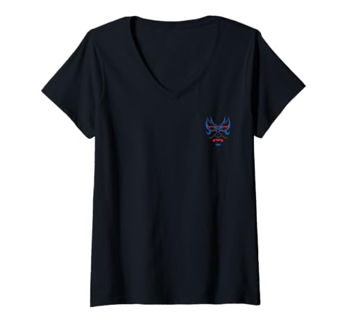 Damen Kabuki Nirami2 T-Shirt mit V-Ausschnitt Damen Kabuki Nirami2 T-Shirt mit V-Ausschnitt von LUKE GALLERY