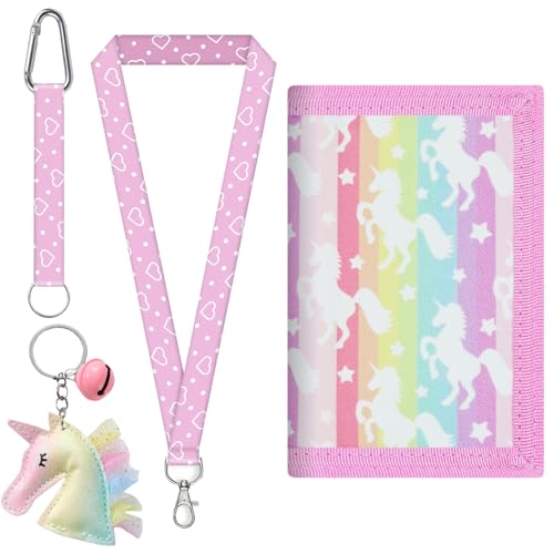 LUKIUP Kinder Geldbörse, Mini Portemonnaie, Brustbeutel Mädchen, Dreifach Gefaltete Geldbörse, mit Klettverschluss, Kordelband,Geldscheinfach und Münzfach Sichtfenster (Einhorn Pegasus Pink) LUKIUP Kinder Geldbörse, Mini Portemonnaie, Brustbeutel Mädchen, Dreifach Gefaltete Geldbörse, mit Klettverschluss, Kordelband,Geldscheinfach und Münzfach Sichtfenster (Einhorn Pegasus Pink) von LUKIUP