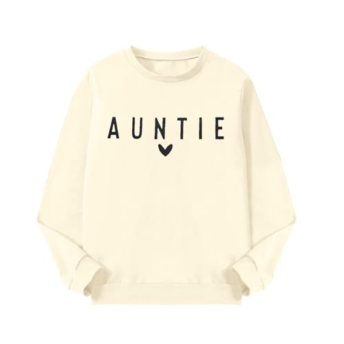 LUKYCILD Passendes Sweatshirt für Tante und Tanten: geschlechtsneutrale Babykleidung, lässig, langärmelig, Aprikose, Erwachsene, M LUKYCILD Passendes Sweatshirt für Tante und Tanten: geschlechtsneutrale Babykleidung, lässig, langärmelig, Aprikose, Erwachsene, M von LUKYCILD