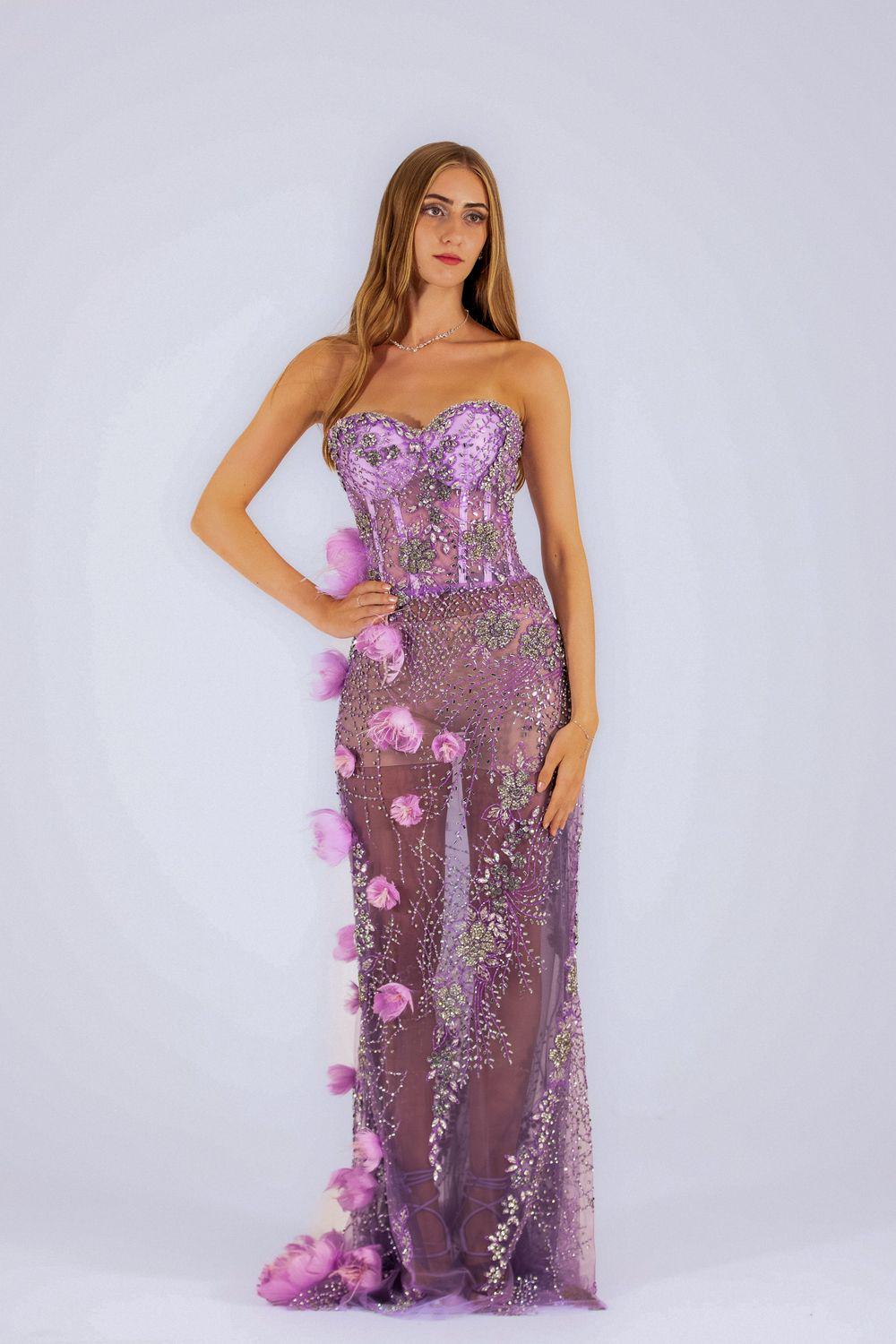 Violet Bloom Abendkleid - Look 18 von LULECouture