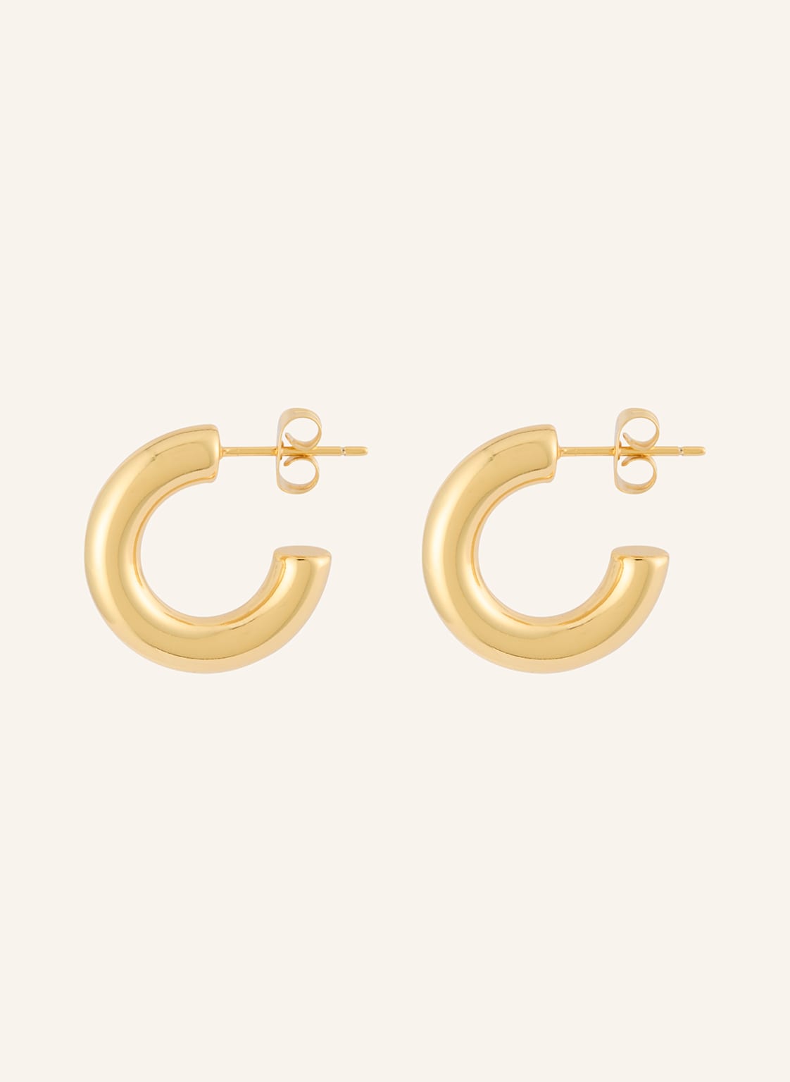Lulu Copenhagen Creolen Non Hoops Chunky Small Aus 925er Sterlingsilber gold Lulu Copenhagen Creolen Non Hoops Chunky Small Aus 925er Sterlingsilber gold von LULU Copenhagen