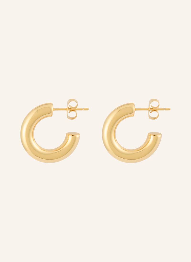 Lulu Copenhagen Creolen Non Hoops Chunky Small Aus 925er Sterlingsilber gold Lulu Copenhagen Creolen Non Hoops Chunky Small Aus 925er Sterlingsilber gold von LULU Copenhagen