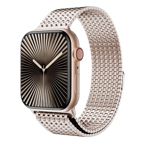 LULULOOK Milanese Armband Kompatibel mit Apple Watch 10 Armband 42mm 41mm 40mm 38mm, Magnetisch 630 Edelstahl Metall Mesh Loop Armbänd für iWatch Ultra Series 10 9 8 7 6 SE 5 4 3 2 1 Herren Damen LULULOOK Milanese Armband Kompatibel mit Apple Watch 10 Armband 42mm 41mm 40mm 38mm, Magnetisch 630 Edelstahl Metall Mesh Loop Armbänd für iWatch Ultra Series 10 9 8 7 6 SE 5 4 3 2 1 Herren Damen von LULULOOK