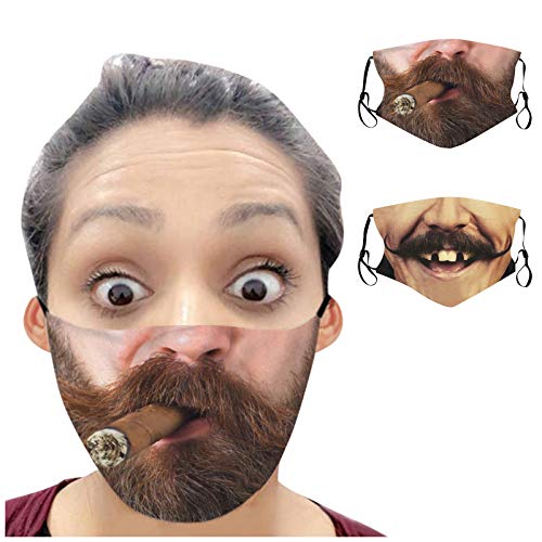 Lulupi 2 Stück Lustig Mundschutz Multifunktionstuch 3D Druck Bandana Maske Waschbar Wiederverwendbar Stoffmaske Alltagsmaske Atmungsaktiv Mund-Nasenschutz Lustige Motiv Halstuch Schals Herren Damen Lulupi 2 Stück Lustig Mundschutz Multifunktionstuch 3D Druck Bandana Maske Waschbar Wiederverwendbar Stoffmaske Alltagsmaske Atmungsaktiv Mund-Nasenschutz Lustige Motiv Halstuch Schals Herren Damen von LULUPU