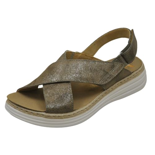 LUMEL 8233-9632 Bio-Sandalen für Damen, recycelbar, Taupe, Taupe, 36 EU von LUMEL