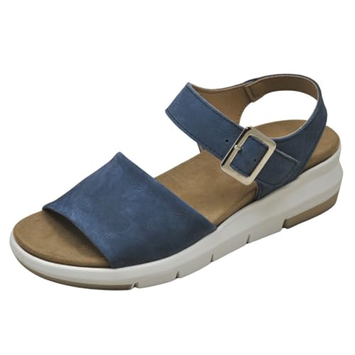 LUMEL Maira 21 Damen-Sandalen für Podologie, 1300-11461, Blau, Blau 2122, 42 EU von LUMEL