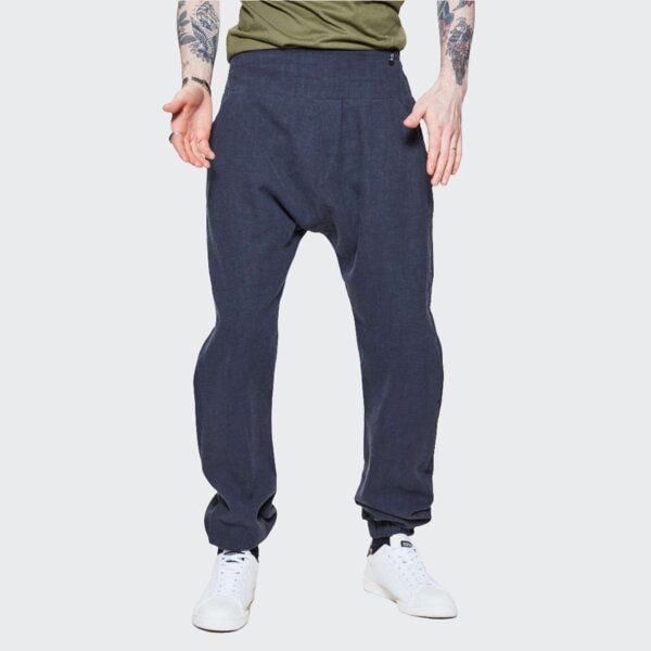 LUMEN organic Hose EXTRA BAGGY Leinen blau von LUMEN organic