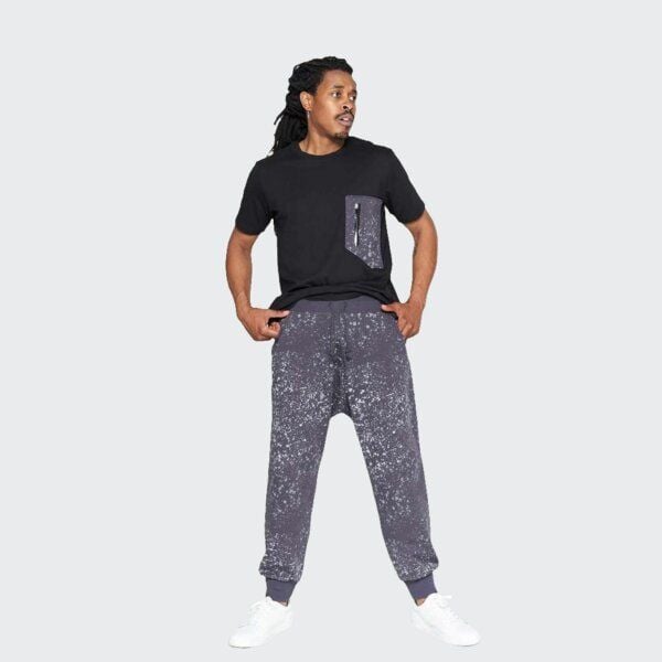 LUMEN organic Jogginghose BAGGY Sprenkel grau von LUMEN organic