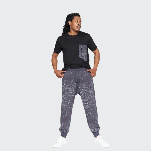 LUMEN organic Jogginghose BAGGY Sprenkel grau von LUMEN organic