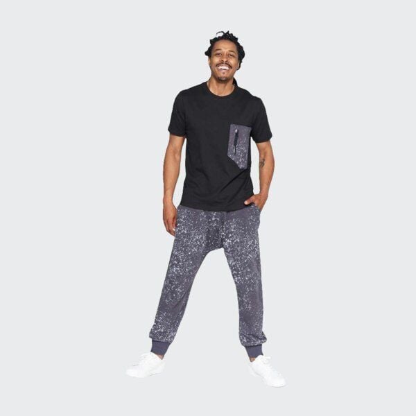 LUMEN organic Jogginghose BAGGY Sprenkel grau von LUMEN organic