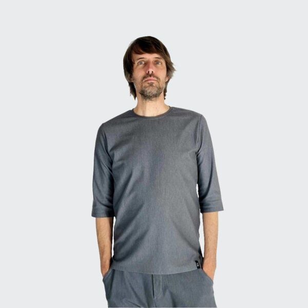 LUMEN organic Shirt VOKUHILA Denim Stretch grau von LUMEN organic