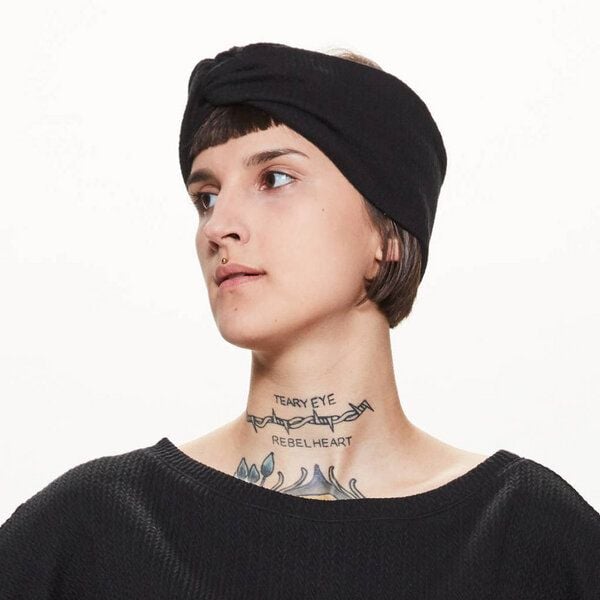 LUMEN organic Stirnband KNOTEN schwarz Struktur von LUMEN organic