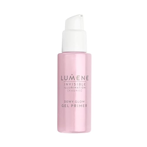LUMENE Invisible Illumination Dewy Glow Gel Primer | Aufhellende Grundierung für strahlende Haut | Leichte, feuchtigkeitsspendende Gelformel | Hellt auf und glättet 24 Stunden lang | Vegan | 30 ml von LUMENE