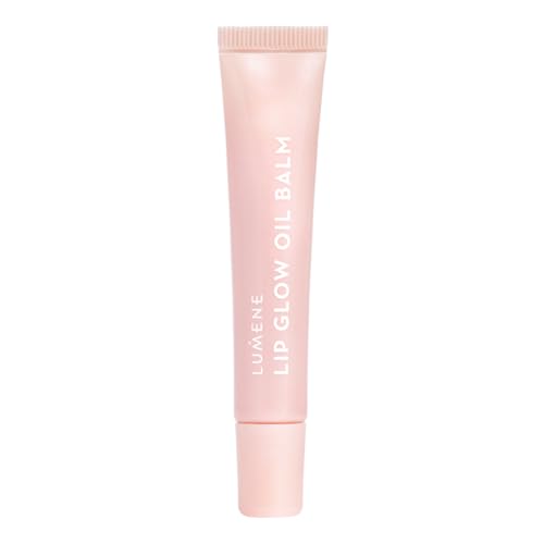 LUMENE Lip Glow Oil Balm | Farbton 1 Sugar | Feuchtigkeitsspendendes getöntes Lippenöl mit glänzendem Finish | Pflegende vegane Formel mit natürlichen Ölen | 10 ml von LUMENE