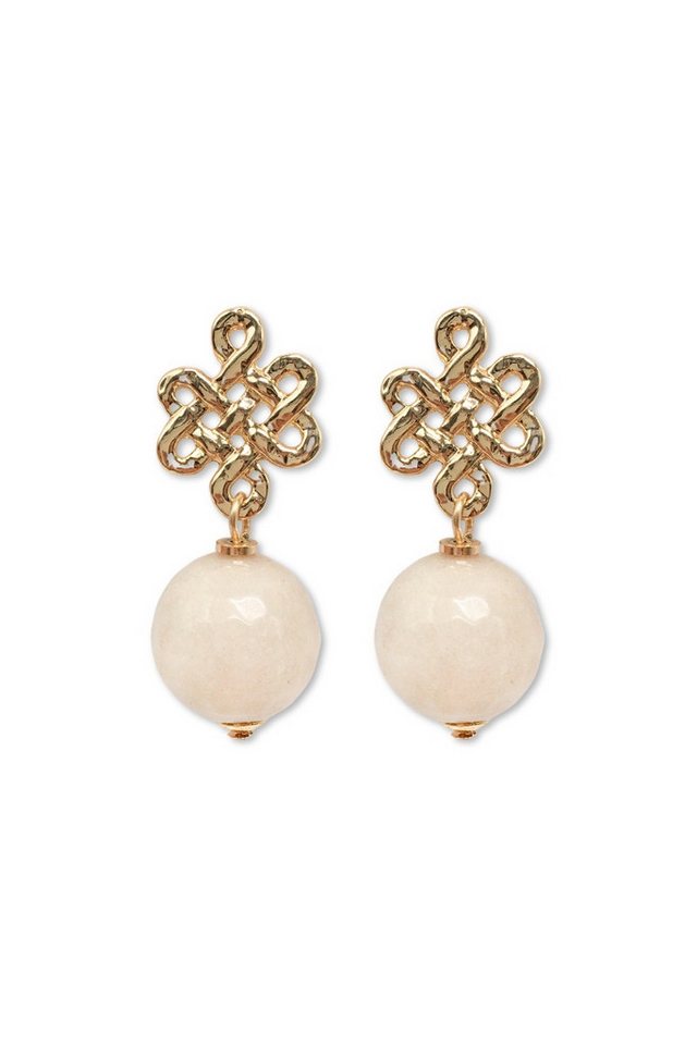 LUMISHA Ohrhänger-Set Ohrstecker - SANJA - creme, grün LUMISHA Ohrhänger-Set Ohrstecker - SANJA - creme, grün von LUMISHA