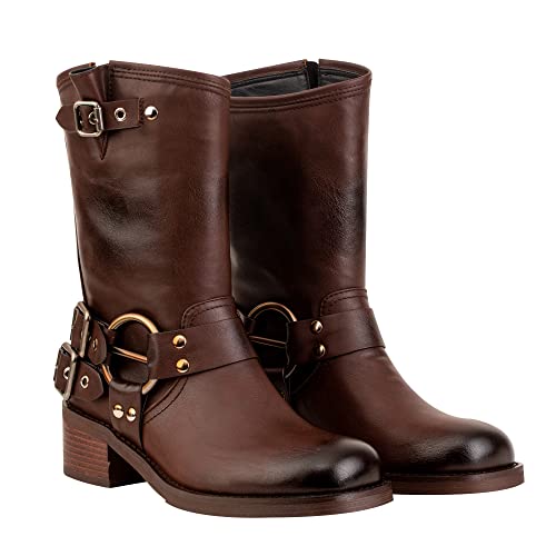 LUMUTA Stiefeletten Damen Braun Stiefel Damen mit Halbschaft Ankle Boots Damen mit Blockabsatz Spitz Schlupfschuhe Kurzstiefel Halbhohe Ankle Boots Übergangsstiefel LUMUTA Stiefeletten Damen Braun Stiefel Damen mit Halbschaft Ankle Boots Damen mit Blockabsatz Spitz Schlupfschuhe Kurzstiefel Halbhohe Ankle Boots Übergangsstiefel von LUMUTA
