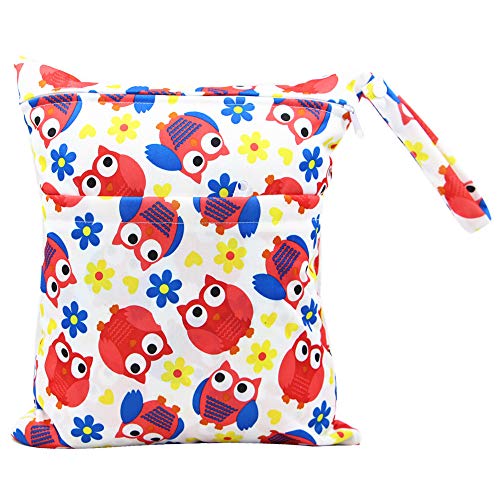 LUMoony Windeltasche wetbag wiederverwendbar 1Pcs Wiederverwendbar Nasstaschen Wasserdicht Organizer Beutel Reisetaschen Windelbeutel Reißverschlusstaschen windelbeutel für Babys Windeln von LUMoony