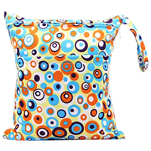 LUMoony Windeltasche wetbag wiederverwendbar 1Pcs Wiederverwendbar Nasstaschen Wasserdicht Organizer Beutel Reisetaschen Windelbeutel Reißverschlusstaschen windelbeutel für Babys Windeln von LUMoony