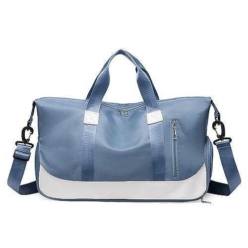 Leichte Faltbare Reisetasche Sporttasche für Damen und Herren mit Schuhfach Wasserdicht Sport Duffel Dry Wet Separated Tragbare Reisetaschen Turnbeutel Reisetasche Gepäcktasche von LUMoony