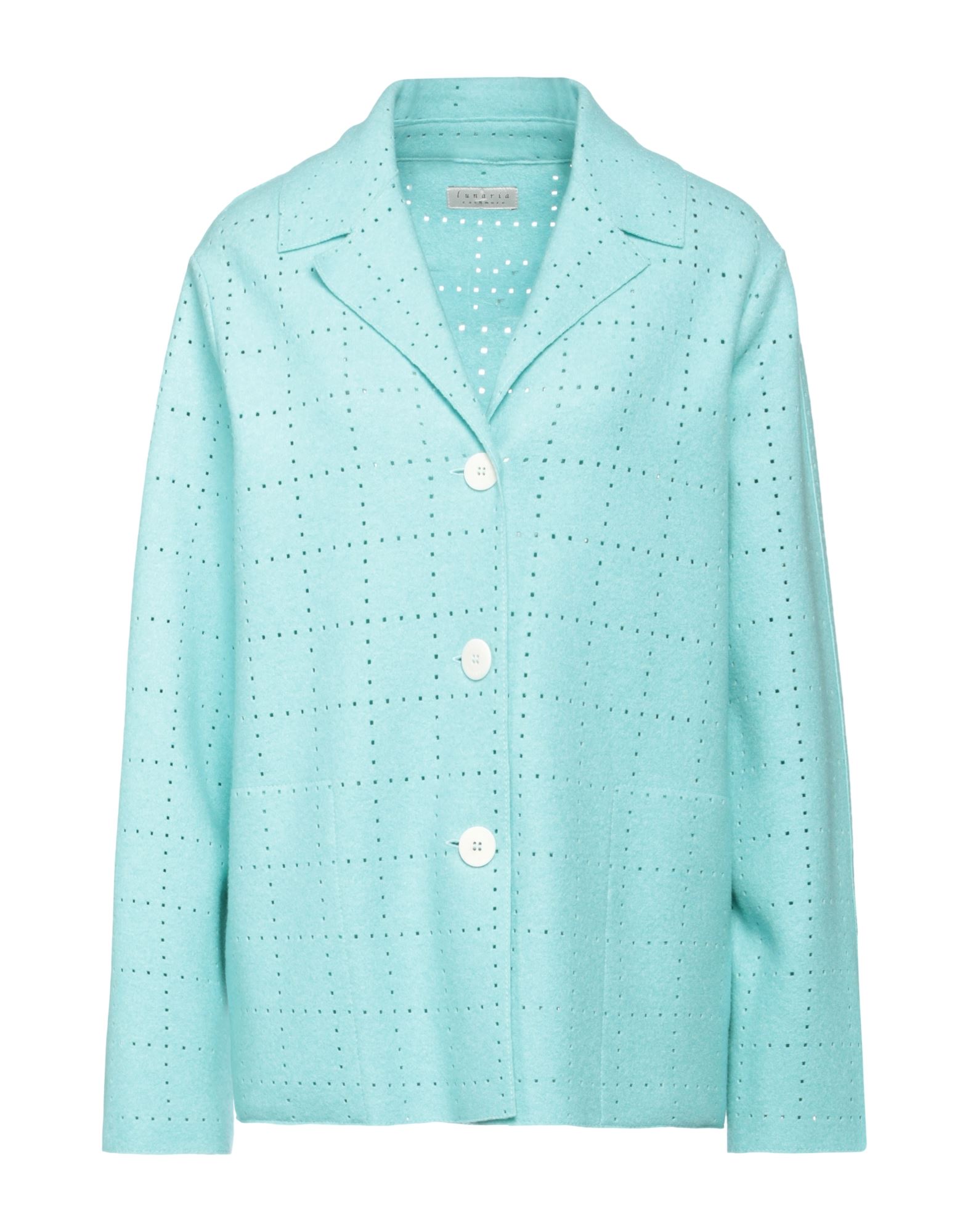 LUNARIA CASHMERE Blazer Damen Tūrkis LUNARIA CASHMERE Blazer Damen Tūrkis von LUNARIA CASHMERE