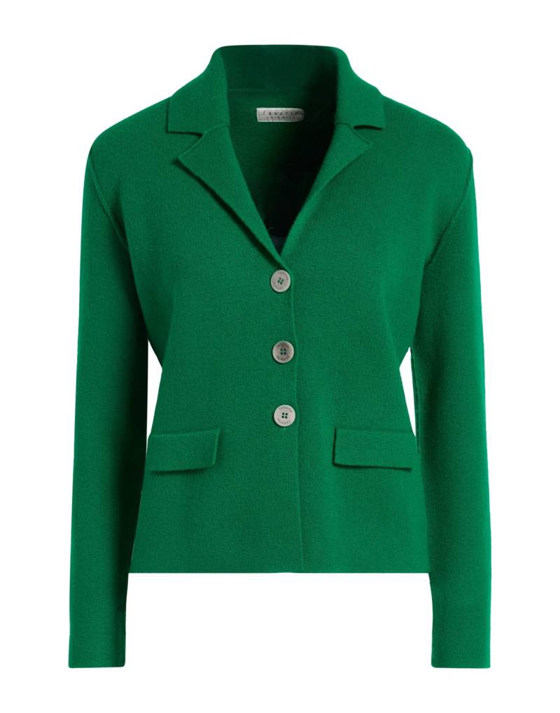 LUNARIA CASHMERE Strickjacke Damen Grün von LUNARIA CASHMERE