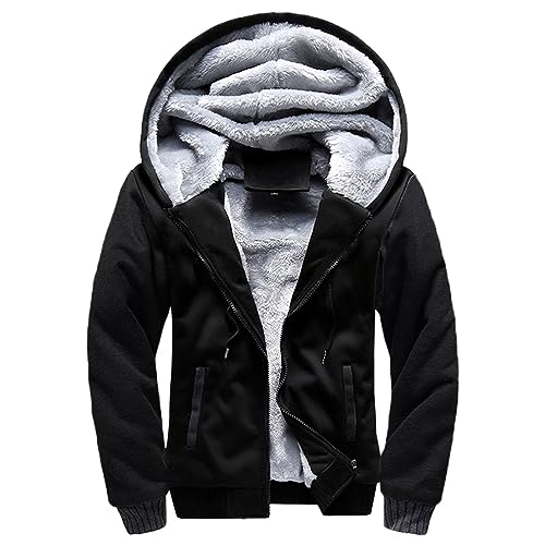 Herren Hoodie Oversized MäNner Einfarbig Pullover Langarm Mit Kapuze Und Tasche Herren Basic Kapuzenpullover Casual Locker Sweatjacke Lose Classic Hoody Regular Fit Sweatshirt Kapuzenjacke Outwear von LUNULE