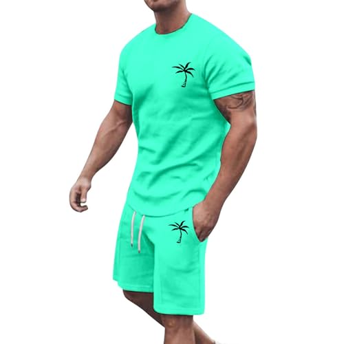 Jogginganzug Herren Sportanzug Männer Kurzarm T-Shirt Und Shorts Bequeme Trainingsanzug Outdoor Sport Tracksuit Casual Outfit 2-Teiliges Activewear Streetwear Baggy Jogginganzug Herren Sportanzug Männer Kurzarm T-Shirt Und Shorts Bequeme Trainingsanzug Outdoor Sport Tracksuit Casual Outfit 2-Teiliges Activewear Streetwear Baggy von LUNULE