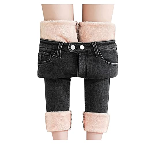 LUNULE Damen Thermoleggins Modisch Thermohose mit Jeansoptik Herbst Winter Dicke Warm Gefüttert Thermojeans für Frauen Outdoor Sport Jogging Freizeit Thermounterhosen Damen Thermo Leggings LUNULE Damen Thermoleggins Modisch Thermohose mit Jeansoptik Herbst Winter Dicke Warm Gefüttert Thermojeans für Frauen Outdoor Sport Jogging Freizeit Thermounterhosen Damen Thermo Leggings von LUNULE