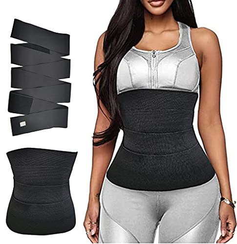 LUNULE Gürtel Body Shaper Postnatal Shapewear, unsichtbarer Taillentrainer, verstellbarer Bauchwickel, Korsett, Trimmer, Body Shaper, Gürtel für Frauen, schwarz, Einheitsgröße von LUNULE