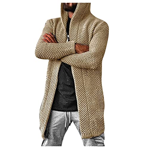 LUNULE Herren Strickjacke einafrbig Lang Cardigan mit Kapuze Freizeit Kapuzenjacke Grobstrick Pulli Mantel Langarm Strickpullover Winter Warmer Oberteile Alltag Basic Strickmantel Übergangsjacke LUNULE Herren Strickjacke einafrbig Lang Cardigan mit Kapuze Freizeit Kapuzenjacke Grobstrick Pulli Mantel Langarm Strickpullover Winter Warmer Oberteile Alltag Basic Strickmantel Übergangsjacke von LUNULE