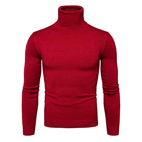 LUNULE Rollkragenpullover Herren Einfarbig Dünner Strickpullover Männer Slim Fit Langarmshirt Rollkragen Pulli Herbst Winter Thome Tops Freizeit Baselayer Unterhemd Männer Bequem Weich Strick-Pulli LUNULE Rollkragenpullover Herren Einfarbig Dünner Strickpullover Männer Slim Fit Langarmshirt Rollkragen Pulli Herbst Winter Thome Tops Freizeit Baselayer Unterhemd Männer Bequem Weich Strick-Pulli von LUNULE
