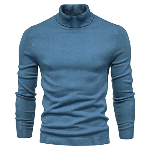 LUNULE Strickpullover Herren Einfarbig Feinstrick Pullover mit Halber Kragen/Rollkragenpullover Slim Fit Männer Sweater Winter Warmer Oberteile Freizeit Sweatshirt Winterpullover Alltag Basic Pulli LUNULE Strickpullover Herren Einfarbig Feinstrick Pullover mit Halber Kragen/Rollkragenpullover Slim Fit Männer Sweater Winter Warmer Oberteile Freizeit Sweatshirt Winterpullover Alltag Basic Pulli von LUNULE