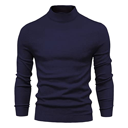 LUNULE Strickpullover Herren Einfarbig Feinstrick Pullover mit Halber Kragen/Rollkragenpullover Slim Fit Männer Sweater Winter Warmer Oberteile Freizeit Sweatshirt Winterpullover Alltag Basic Pulli LUNULE Strickpullover Herren Einfarbig Feinstrick Pullover mit Halber Kragen/Rollkragenpullover Slim Fit Männer Sweater Winter Warmer Oberteile Freizeit Sweatshirt Winterpullover Alltag Basic Pulli von LUNULE