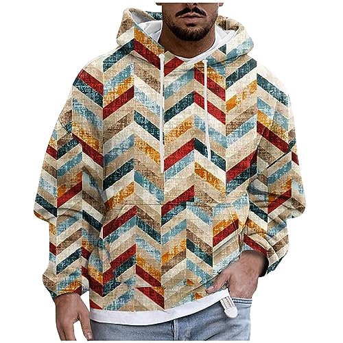 Sweatshirts Für Herren Freizeithemden Für Herren Bügelfreie Hemden Bügelfreie Hemden Herren Herbst Winter Camouflage Druck Fleece Gefüttert Langarm Pullover Mit Kapuze Tshirt Mann (Multicolor, L) von LUNULE