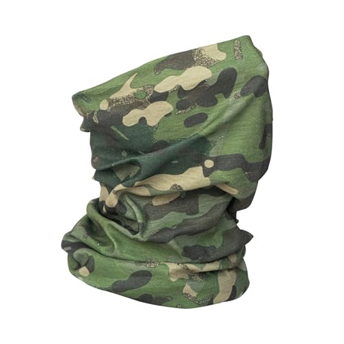 LUNZHAN Nahtloser Elastischer Röhrenförmiger Halswärmer, Viele Tarn Farben, winddichte UV-Multifunktions-Gesichtsschlauchmaske für die Jagd, Outdoor Sports Aktivitäten (MCTP) von LUNZHAN