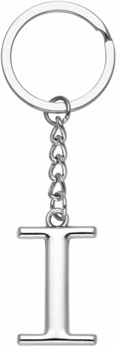 LUODAN Schlüsselanhänger Geschenk Damen Herren, Silber A-Z 26 Buchstabe Anfangsbuchstabe Anhänger Schlüsselanhänger - Geschenk Schwestern Freundschaft Geschenkideen bester Freund Geburtstag (S), Die, von LUODAN
