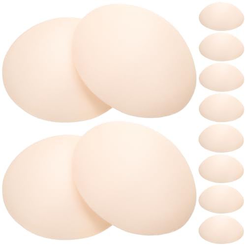 LUOEM BH Einsätze Pads Runde BH Pads Pushup Schwamm BH Cup Insert Pad Push Up 3 Paare (Beige) von LUOEM