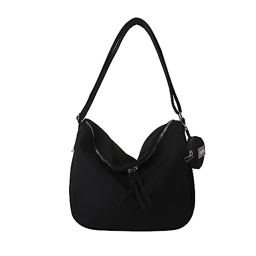 LUOFENG 2023 NEUE Mode Taschen CanvasSchulter Taschen für Mädchen Frauen Umhängetaschen Reisetasche Große Kapazität Hobo Taschen mit Anhänger von LUOFENG