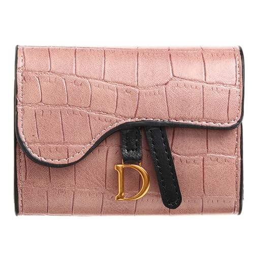 LUOFENG 2024 Trifold Brieftasche Kreditkarte Bankkarte Bargeld Halter Frau Mädchen Kurze Art Geldbörse Kupplung Alligator Textur Brieftasche von LUOFENG