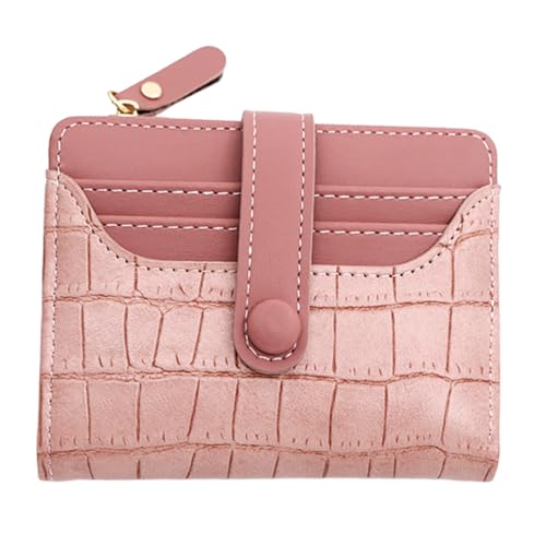 LUOFENG Damen-Geldbörse, modisch, PU-Leder, kleine Geldbörse, Kurze Geldbörse, Kartenhalter, Mädchen, Reißverschlüsse, Clutch-Geldbörse von LUOFENG