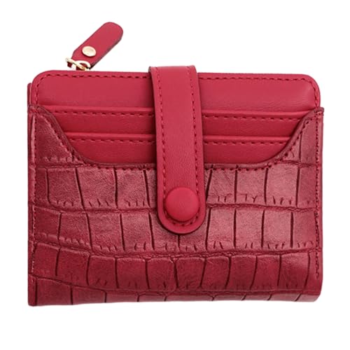 LUOFENG Damen-Geldbörse, modisch, PU-Leder, kleine Geldbörse, Kurze Geldbörse, Kartenhalter, Mädchen, Reißverschlüsse, Clutch-Geldbörse von LUOFENG